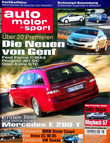 Deckblatt Auto Motor und Sport (05/2003)